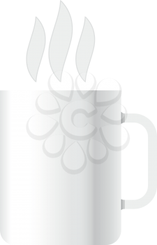 Cup with hot drink icon . Different color . Simple style .