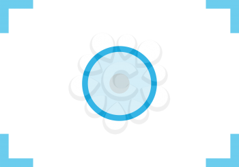 Camera focus icon . Different color . Simple style .