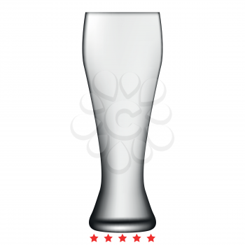 Beer glass icon Illustration color fill simple style