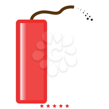 Dynamite icon Illustration color fill simple style