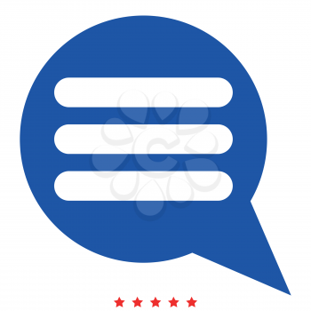 Comments icon Illustration color fill simple style