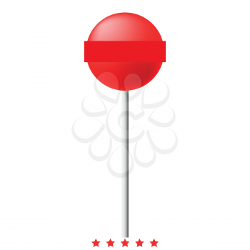Lollipop  icon Illustration color fill simple style
