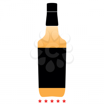 Whisky icon Illustration color fill simple style