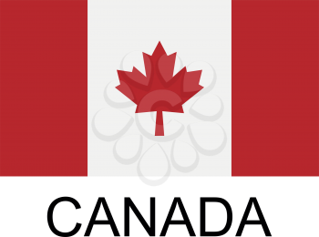 Royalty free clip art image of a Canadian Flag