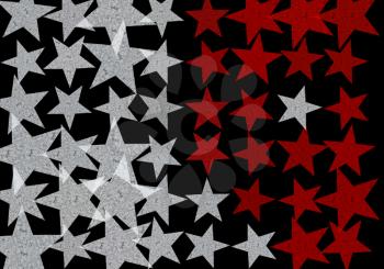 Star shape grunge pattern abstract illustration. Background design element.