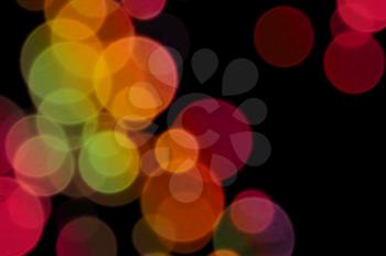 Abstract blurry lights pattern. Colorful transparent circles background.