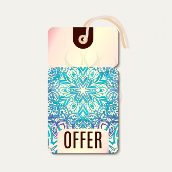 Tag for Diwali sale Banner discount. With indian background. For advertising, business, websites, print