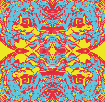 Abstract color vector seamless  pattern psychedelic background.