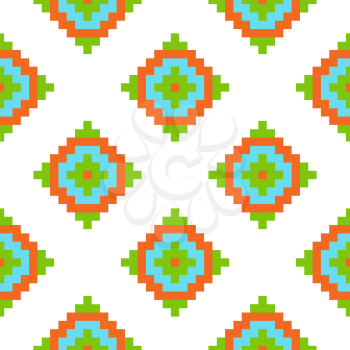 Mexican Folkloric  seamless pattern. Set bright seamless patterns for fabrics, prints, scrapbooking, wallpapers.