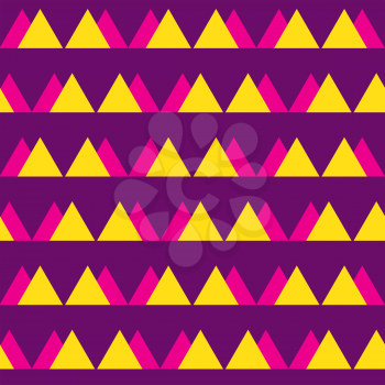 Seamless vintage abstract pattern with triangles in the style of 80 s. Fashion background in Memphis.Texture for scrapbooking, wrapping paper, textiles, home decor, skins smartphones backgrounds cards, website, web page, textile wallpapers, surface design, fashion, wallpaper, pattern fills.