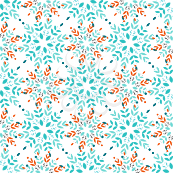 Snowflakes seamless pattern vector background for skrapbooking