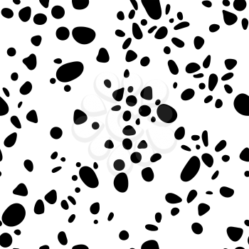 Vector seamless pattern. Organic spots drips monochrome abstract biological background Texture for scrapbooking, wrapping paper, skin smartphones, website, web page, wallpaper, surface design, fashion