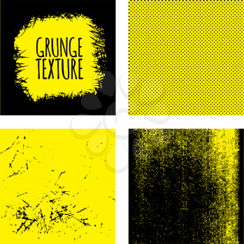 Set Grunge textures background. Abstract vector template. For design or scrapbook, print etc
