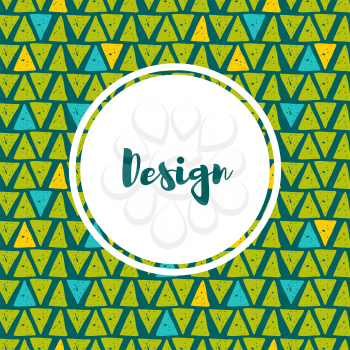 Vector  hipster backgrounds in blues and greens. Hand drawn style Trend green flash color.