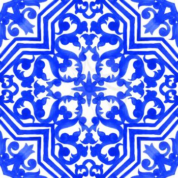 Portuguese azulejo tiles. Gorgeous seamless patterns. For bathroom pottery, scrapbooking wallpaper cases for smartphones, web background, print surface texture pillow towels, linen bag T-shirt