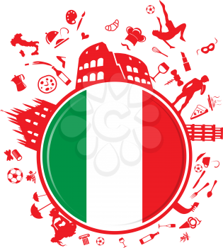 italian circle background 