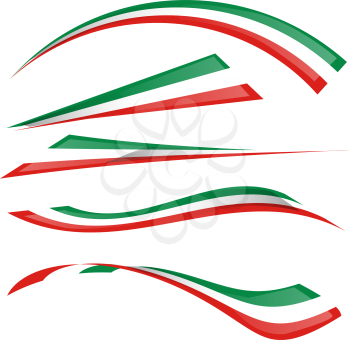italian flag set