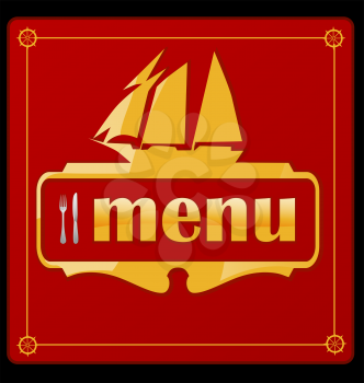 sail ship menu 