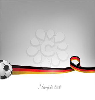 
germany background with soccer ball