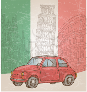 italian background with symbol element