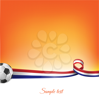 netherlands background with soccer ball