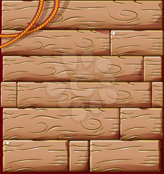 wood background with cord