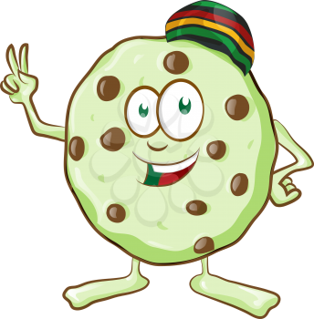 fun character  cookie with marijuana flavor
