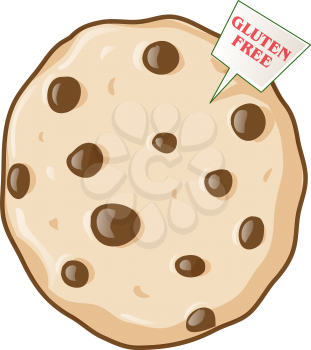 gluten free cookie. vector illustration