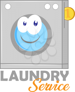 laundry logo for your business isolated on white background, flat style