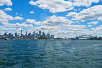  skyline of Sydney Bay Australia