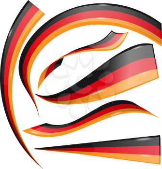 Germany flag element isolated on white background