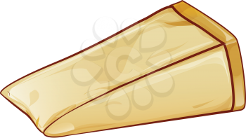 parmesan, italian cheese cartoon style