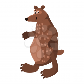 Cute Bear, forest animal, suitable for books, websites, applications trend style graphics