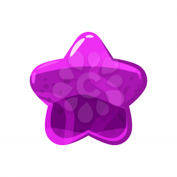 Candy honey star jelly icon. Cartoon style