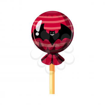 Lollipop, hard candy caramel Bat charactericon