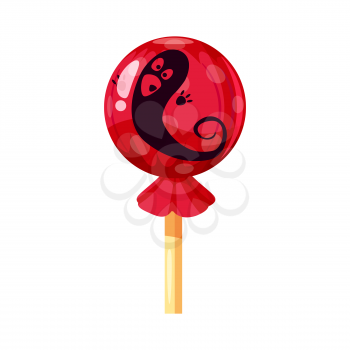 Lollipop Halloween, candy Ghost icon