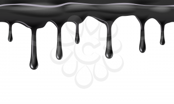 Dripping seamless black, oil, dripps, liquid drop and splash