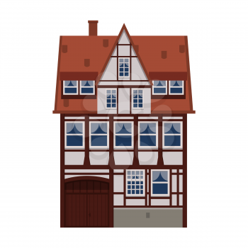 Old house, home, building facade Europe medieval tradition