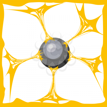 Yellow slime background. Realistic cartoon texture Slime