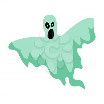 Ghost screaming, holiday Halloween character halloween