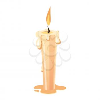 Burning candle, holiday Halloween character halloween