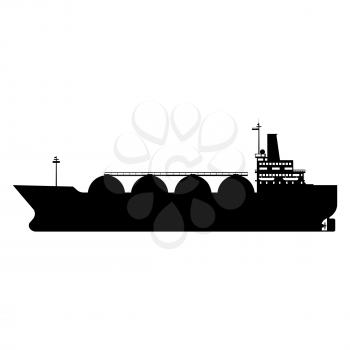 Icon Gas tanker LNG carrier natural gas. Carrier ship