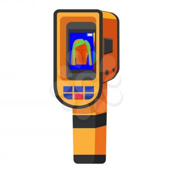 Thermal scaner camera infrared. Portable Visualize temperature differences thermometer, thermographic for the environment and people
