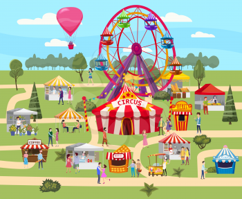 Amusement park outdoor festival Curcus tent Ferris Wheel Tents Canopy