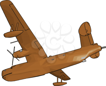 A utility aircraft or airplane is a general purpose light airplane or helicopter usually used for transporting people freight or other supplies and other duties vector color drawing or illustration
