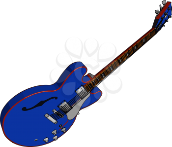 It is used in a wide variety of musical genres worldwide primarily in jazz rock pop country bluegrass etc vector color drawing or illustration