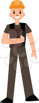 Foreman character vector illustration on a white background