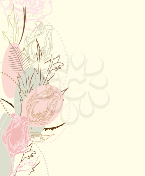 Flower background with place for your text 