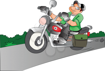 Motorcycle Rider, vector illustration