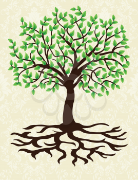 Clipart image of a tree